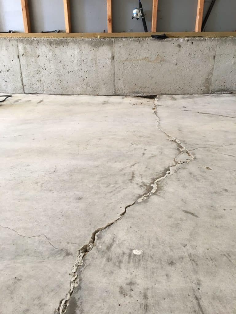 Polyaspartic (Epoxy) coating and concrete cracks Concrete Cracks Repair Colorado
