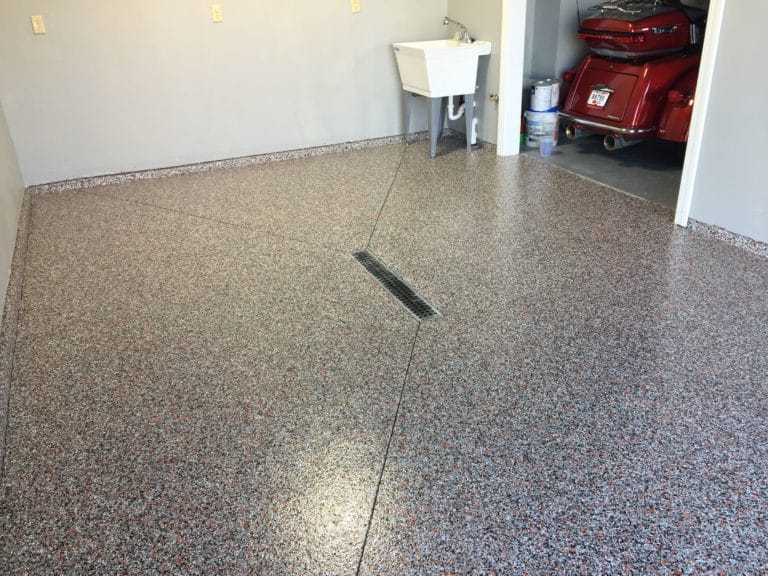Garage 1 After Cost of Polyaspartic (Epoxy) Coatings
