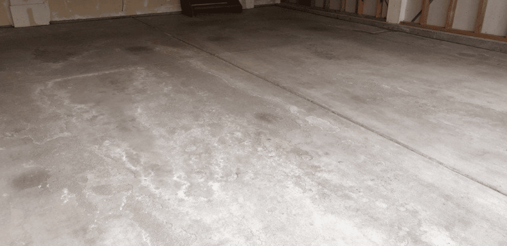 Floor is Pooling or Dipping garage floor coating floor is pooling