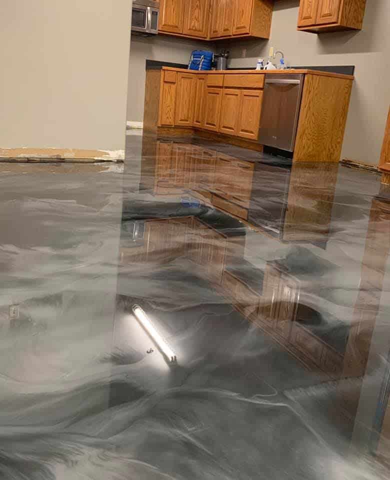 How to Epoxy Garage Floor Metallic floors epoxy