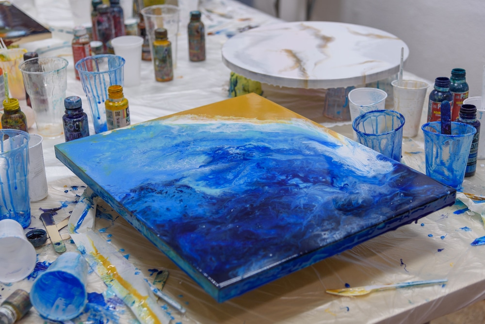 epoxy floor coating epoxy resin art