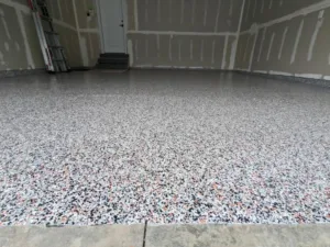 Concrete floor dusting