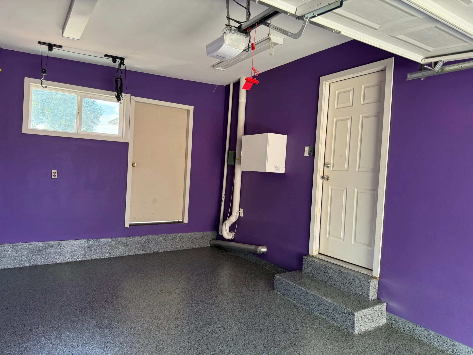 Garage Floor Coating Denver: Nightfall Flake Install Garage Floor Coating Denver: Nightfall Flake Install