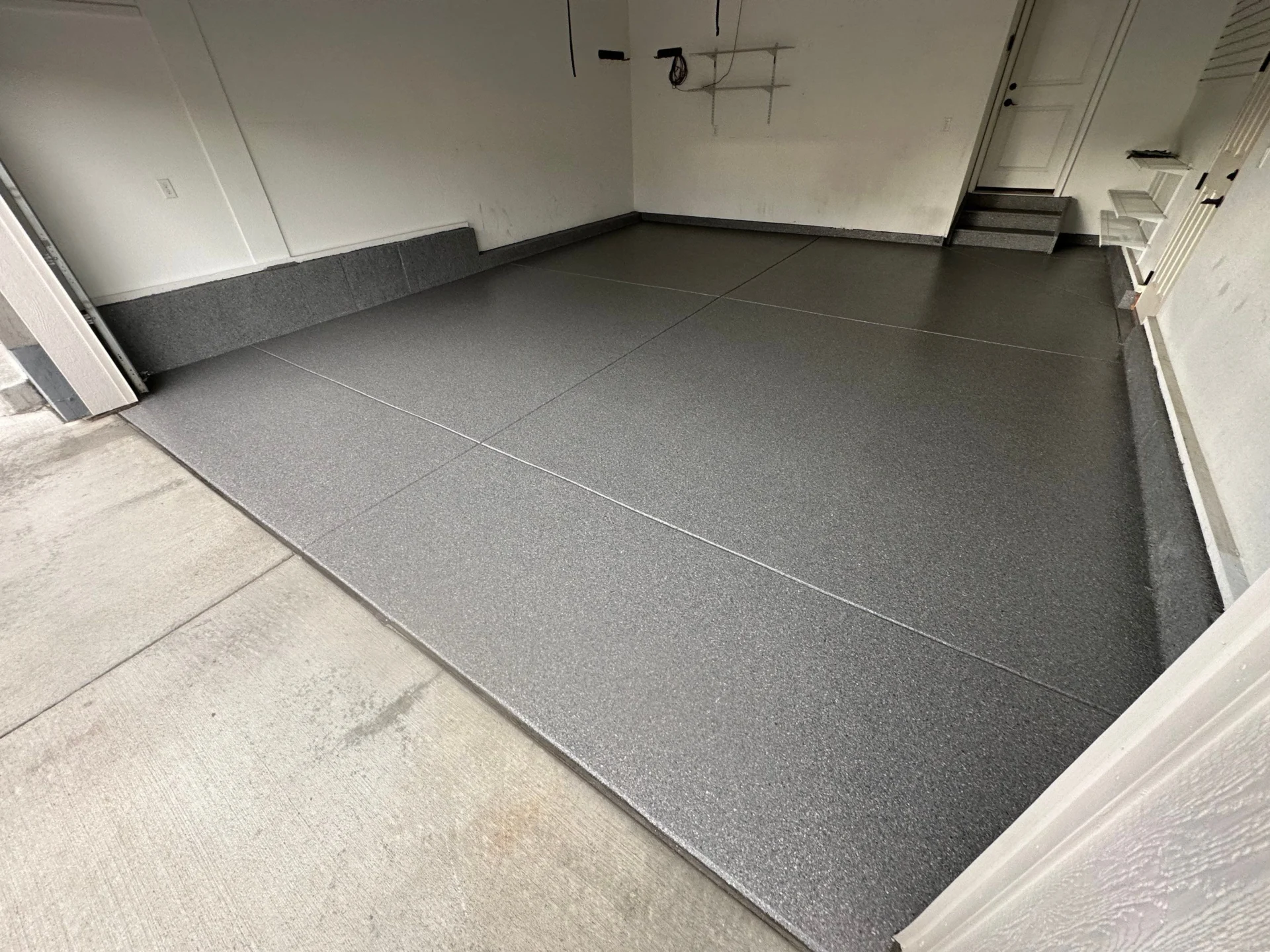 2 Car Garage Floor Coating Example