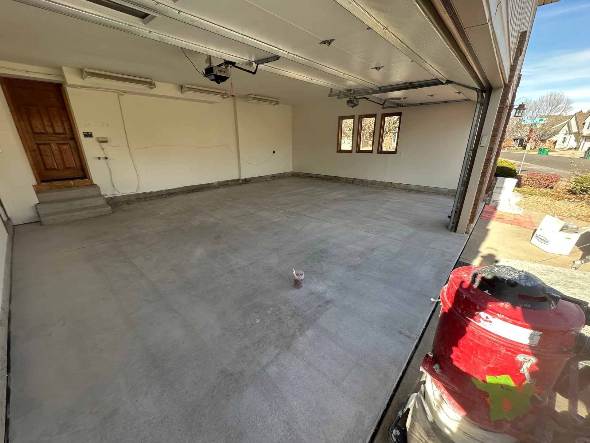 Littleton Garage Makeover: Flake Floor, Steps, Walls