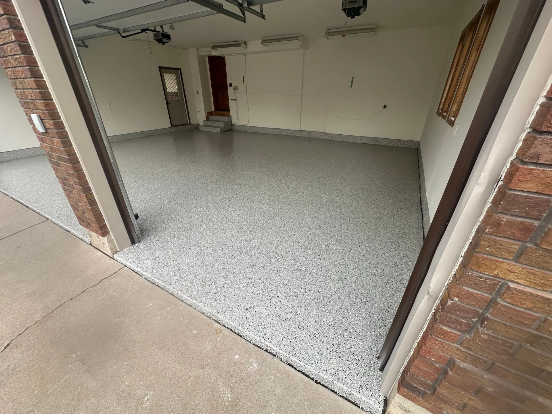 Littleton Garage Makeover: Flake Floor, Steps, Walls
