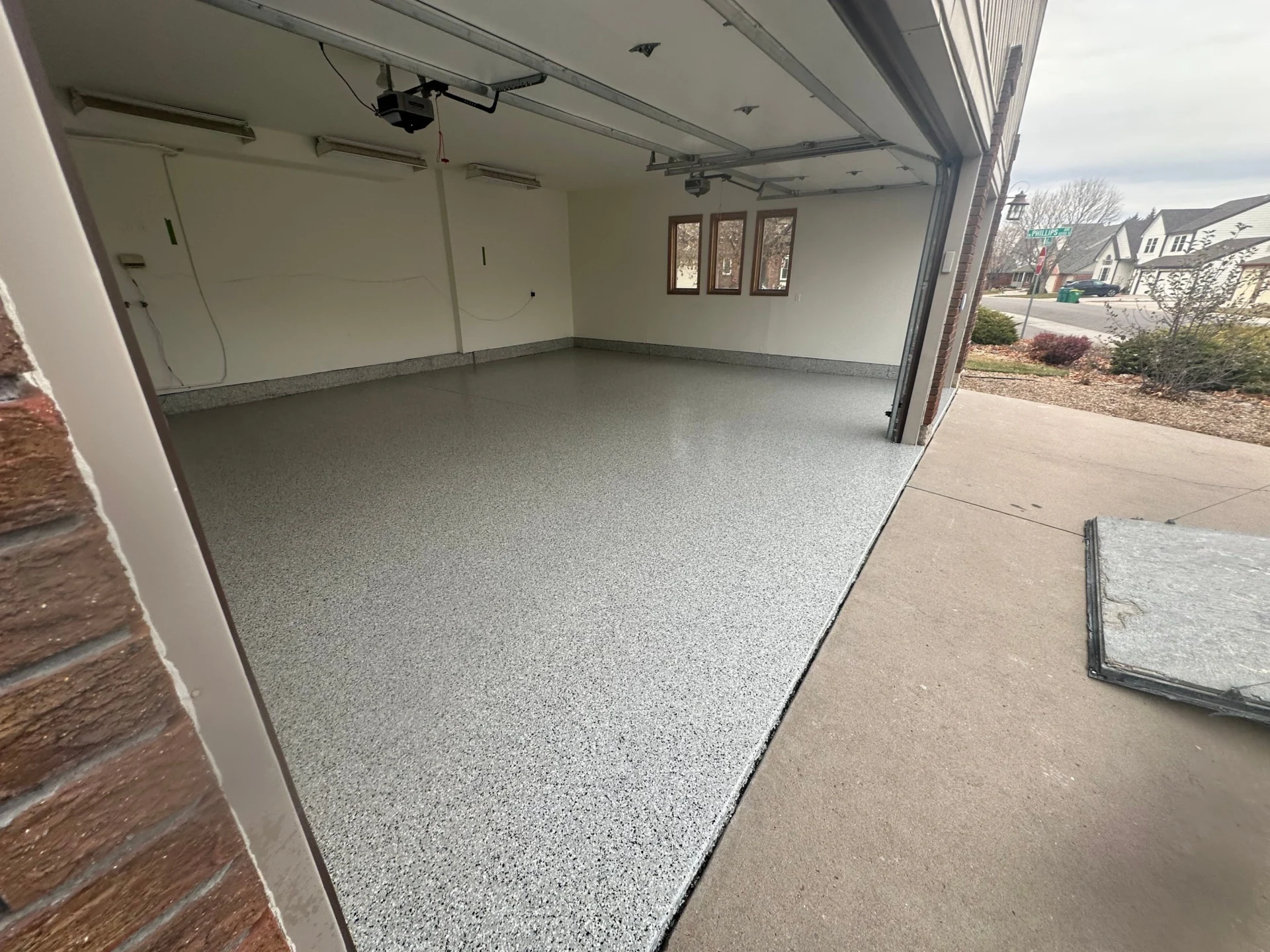Littleton Garage Makeover: Flake Floor, Steps, Walls